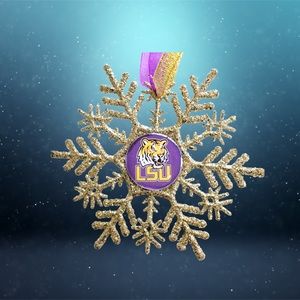 LSU TIGERS Handmade Snowflake *NEW*